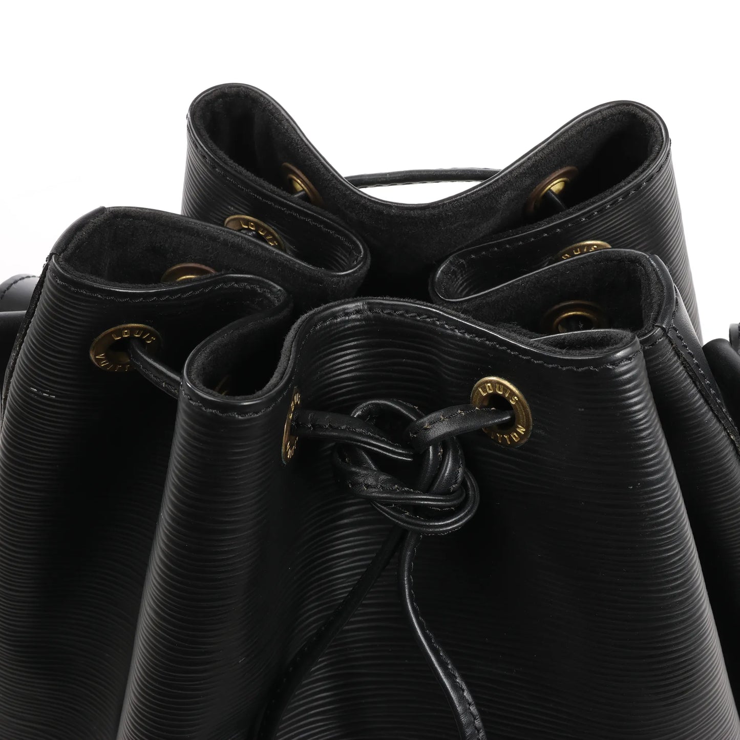 Sac bandoulière Louis Vuitton Noé en cuir Epi noir M59002