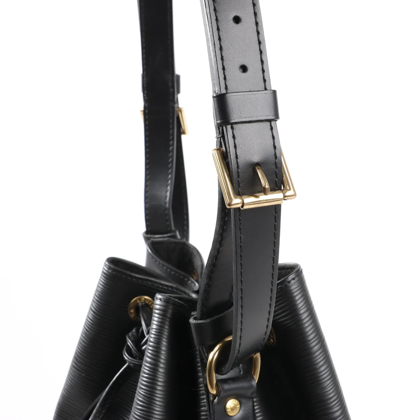 Sac bandoulière Louis Vuitton Noé en cuir Epi noir M59002