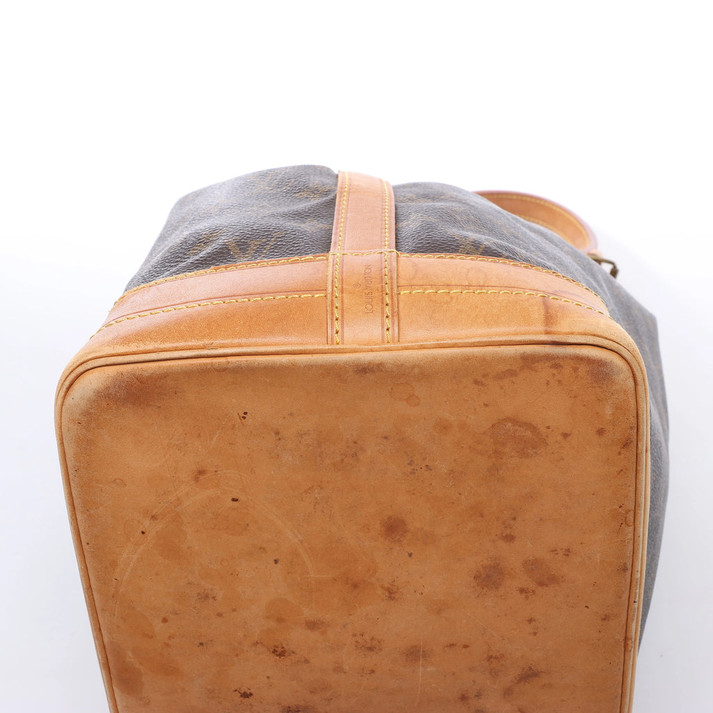 Louis Vuitton Noe Monogram Canvas Shoulder Bag in Brown M42224