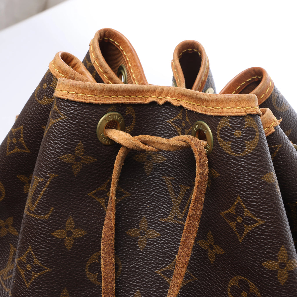 Louis Vuitton Noe Monogram Canvas Shoulder Bag in Brown M42224