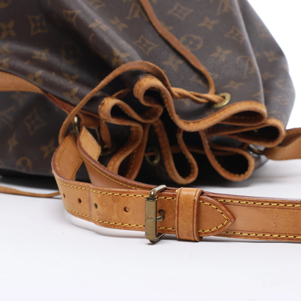 Louis Vuitton Noe Monogram Canvas Shoulder Bag in Brown M42224