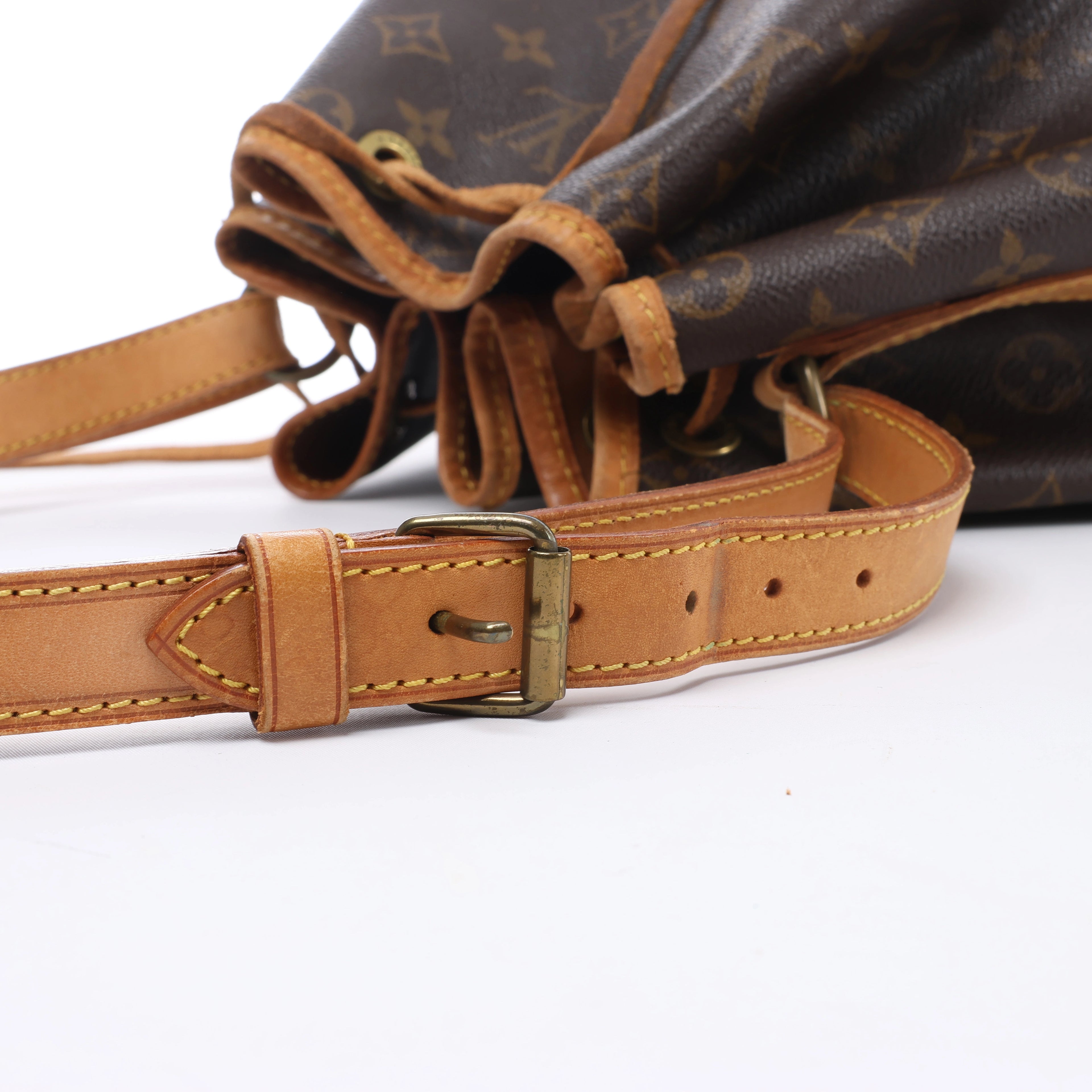 Louis Vuitton Noe Monogram Canvas Shoulder Bag in Brown M42224