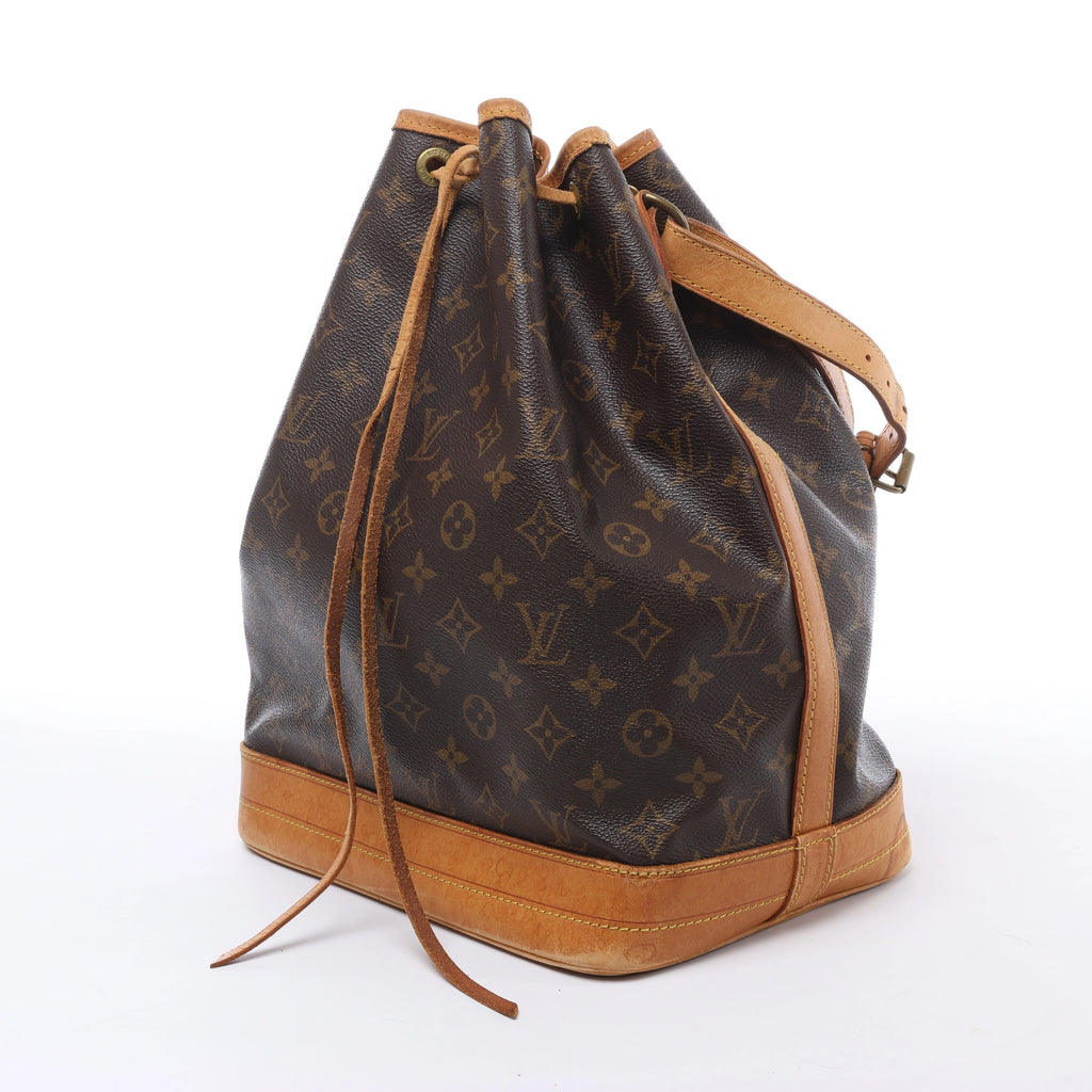 Louis Vuitton Noe Monogram Canvas Shoulder Bag in Brown M42224