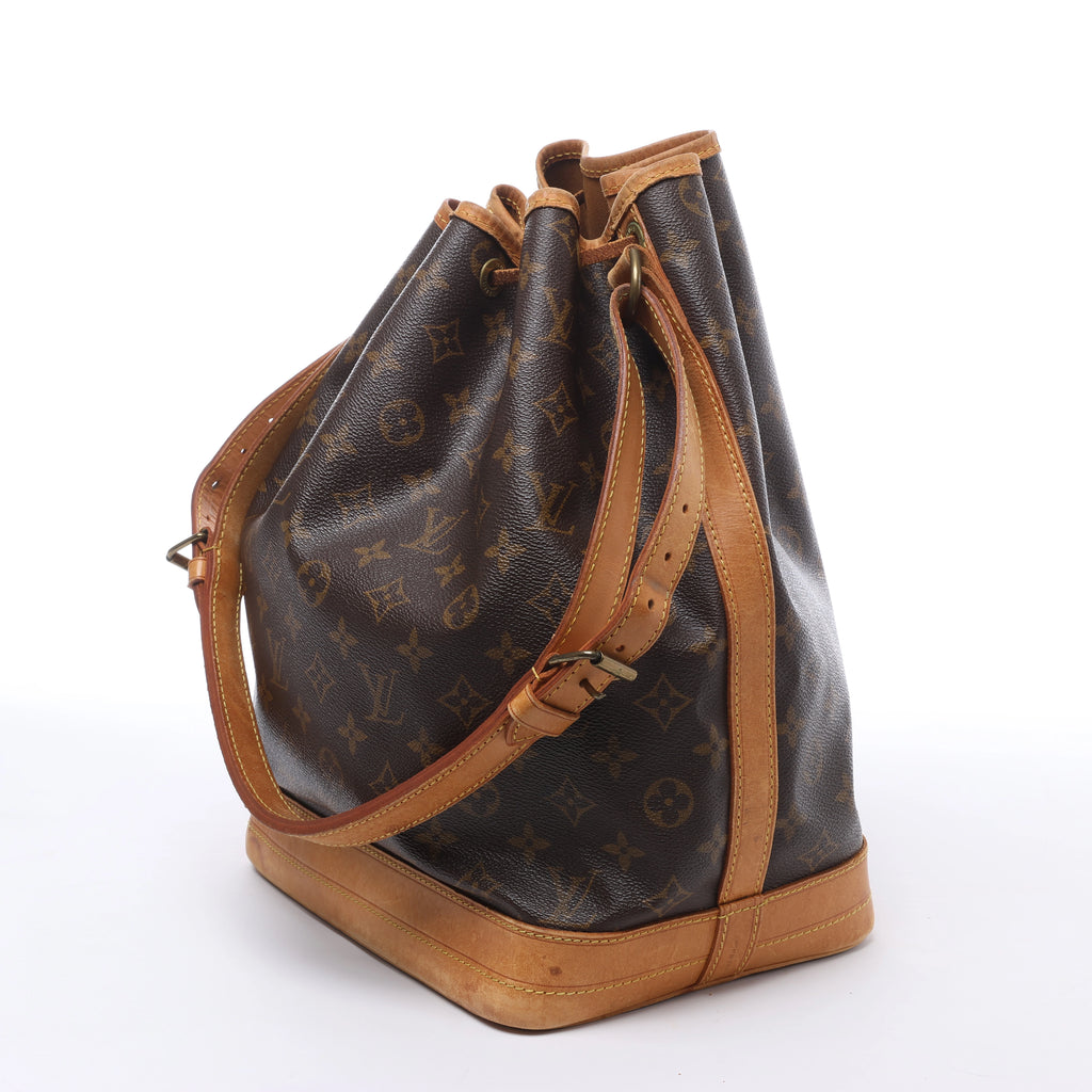 Louis Vuitton Noe Monogram Canvas Shoulder Bag in Brown M42224