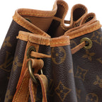 Louis Vuitton Noe Monogram Canvas Shoulder Bag in Brown M42224