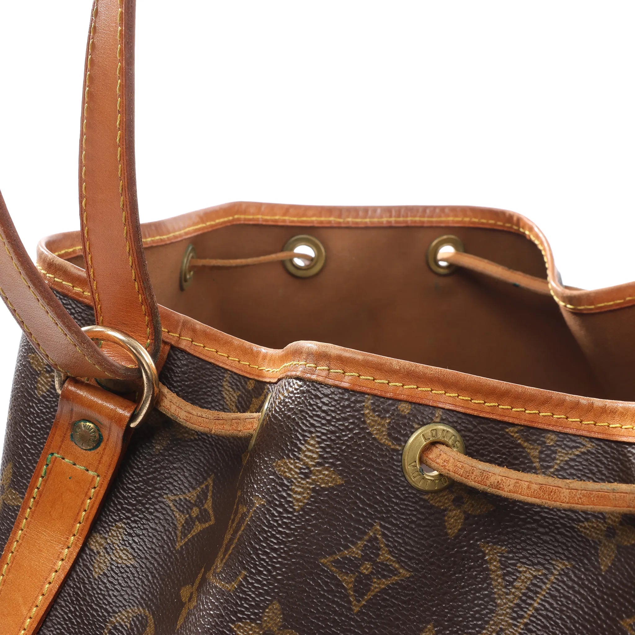 Louis Vuitton Noe Monogram Canvas Shoulder Bag in Brown M42224