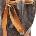 Louis Vuitton Noe Monogram Canvas Shoulder Bag in Brown M42224