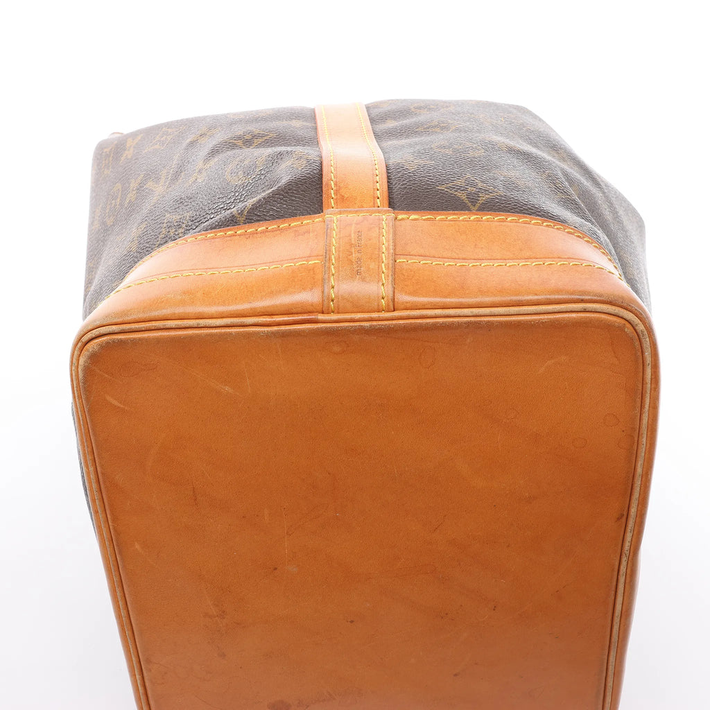Louis Vuitton Noe Monogram Canvas Shoulder Bag in Brown M42224