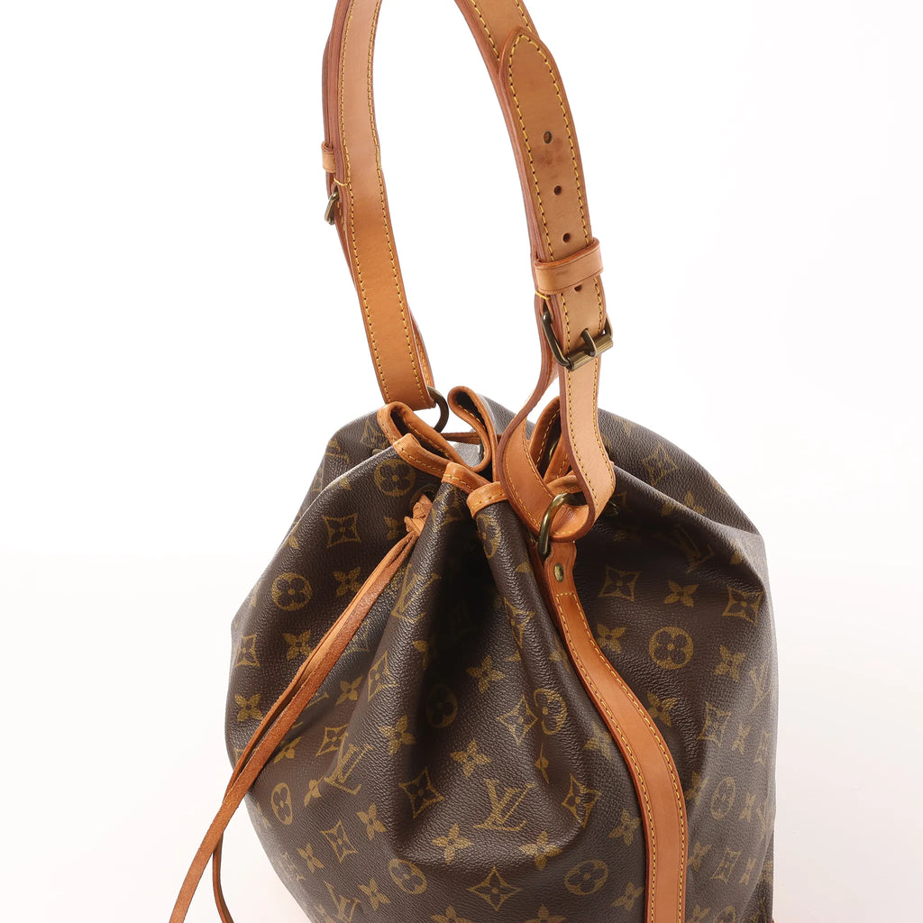 Louis Vuitton Noe Monogram Canvas Shoulder Bag in Brown M42224