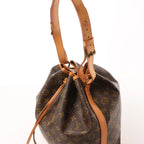 Louis Vuitton Noe Monogram Canvas Shoulder Bag in Brown M42224