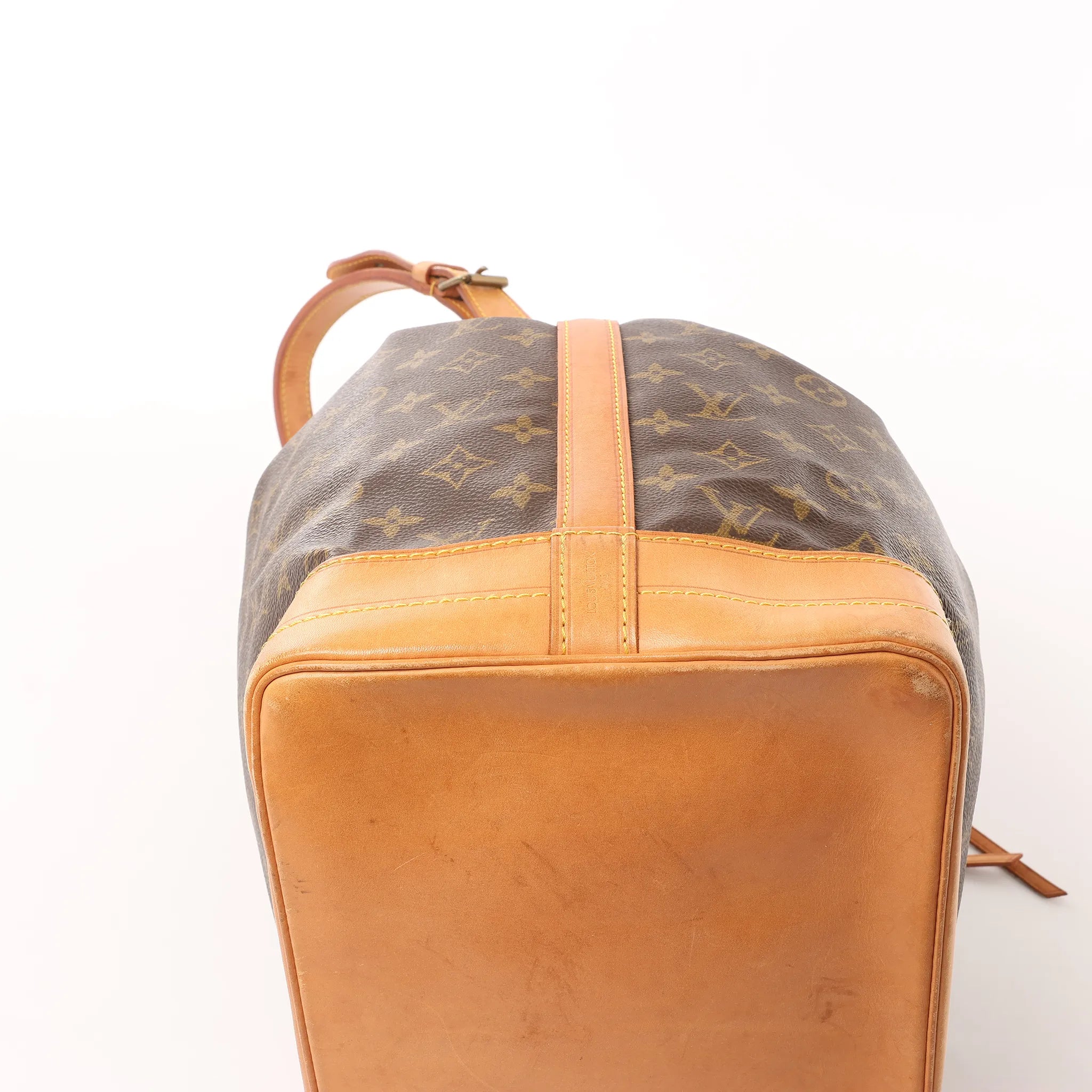 Louis Vuitton Noe Monogram Canvas Shoulder Bag in Brown M42224