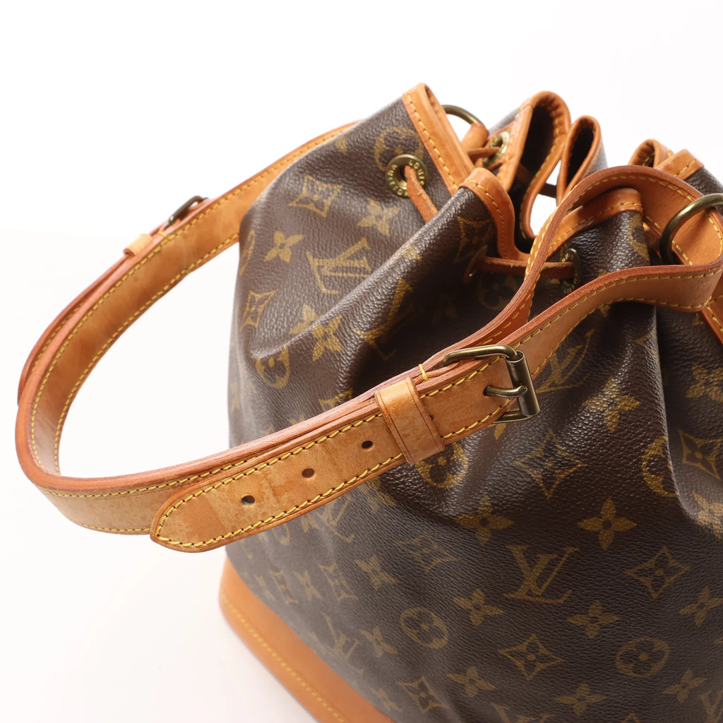 Louis Vuitton Noe Monogram Canvas Shoulder Bag in Brown M42224