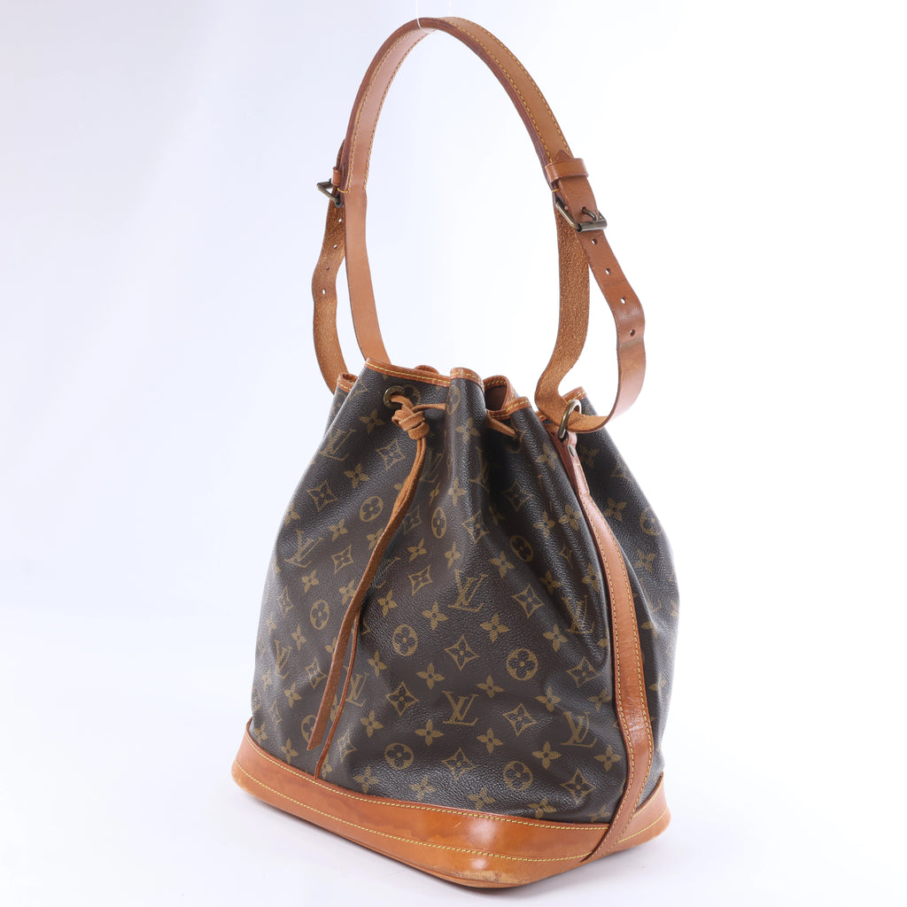 Louis Vuitton Noe Monogram Canvas Shoulder Bag in Brown M42224