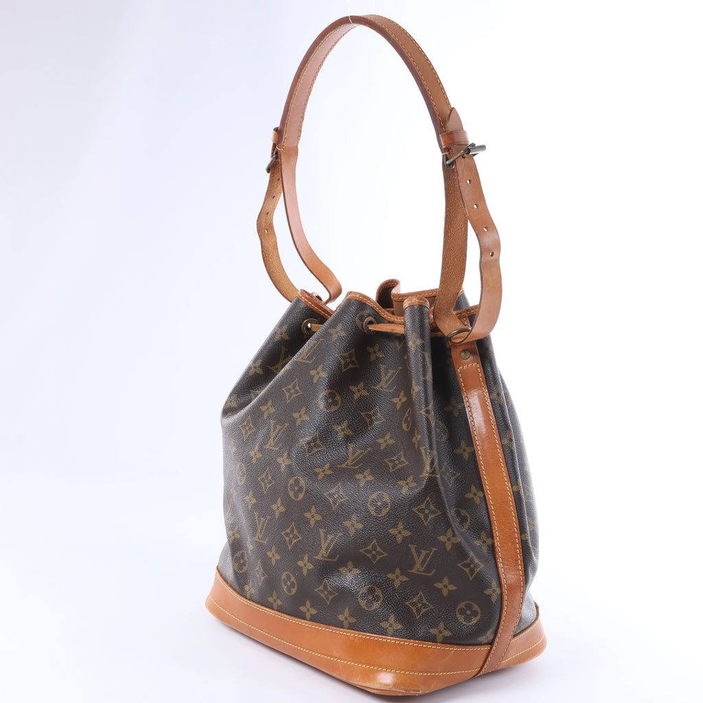 Louis Vuitton Noe Monogram Canvas Shoulder Bag in Brown M42224