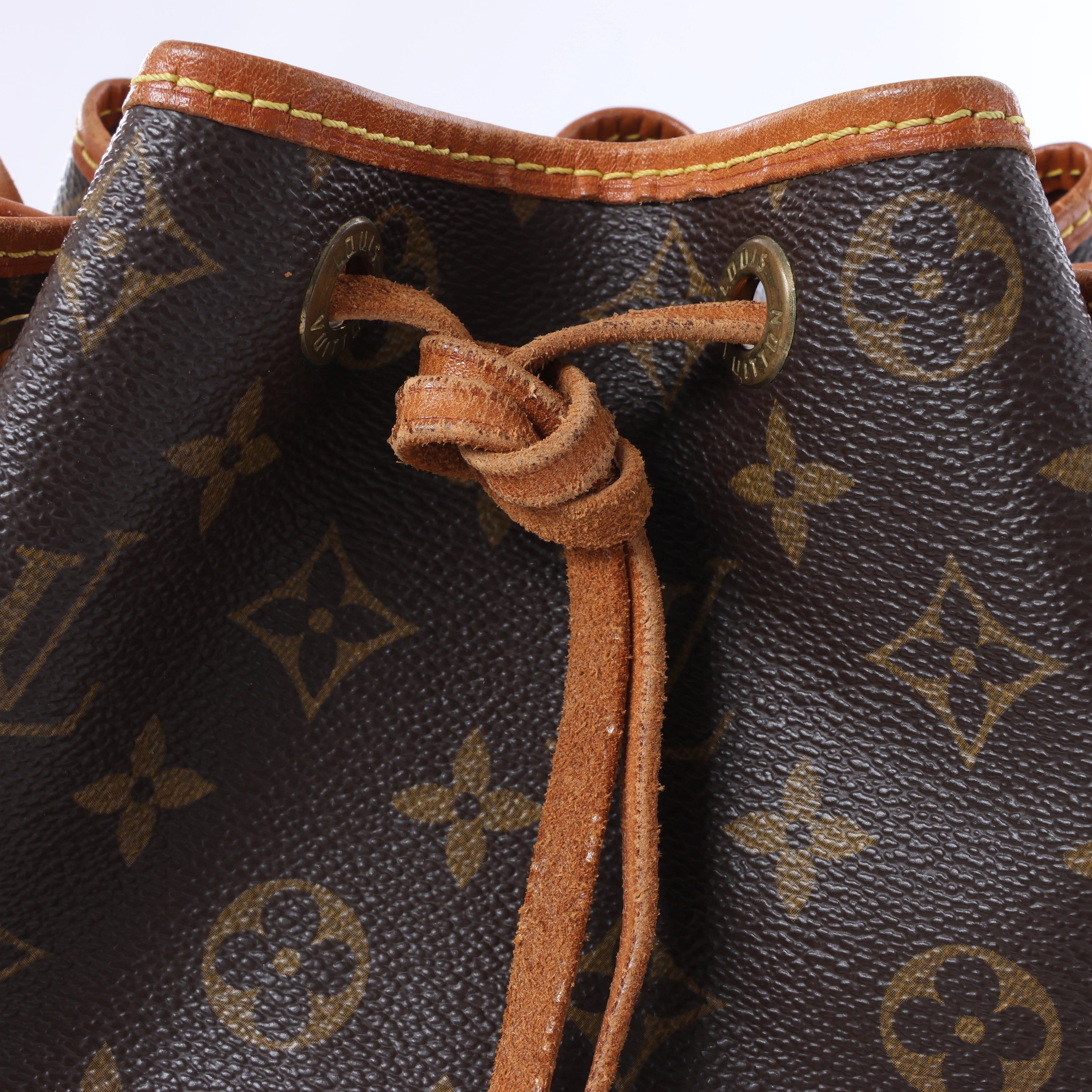 Louis Vuitton Noe Monogram Canvas Shoulder Bag in Brown M42224