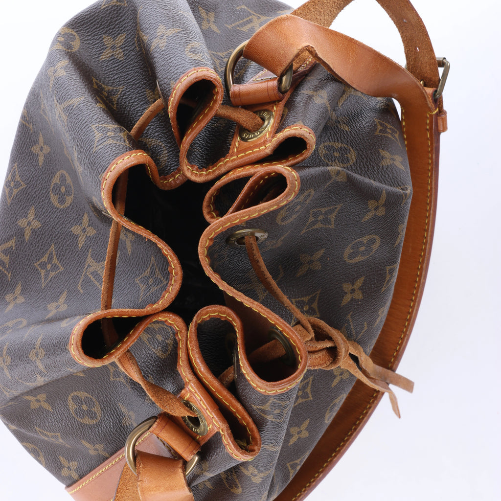 Louis Vuitton Noe Monogram Canvas Shoulder Bag in Brown M42224