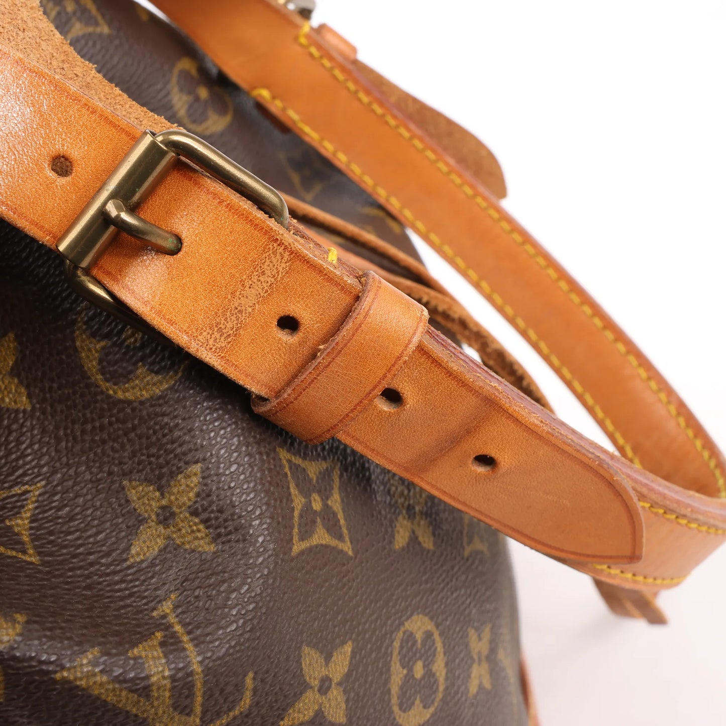Louis Vuitton Noe Monogram Canvas Shoulder Bag in Brown M42224