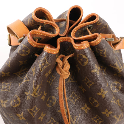 Louis Vuitton Noe Monogram Canvas Shoulder Bag in Brown M42224