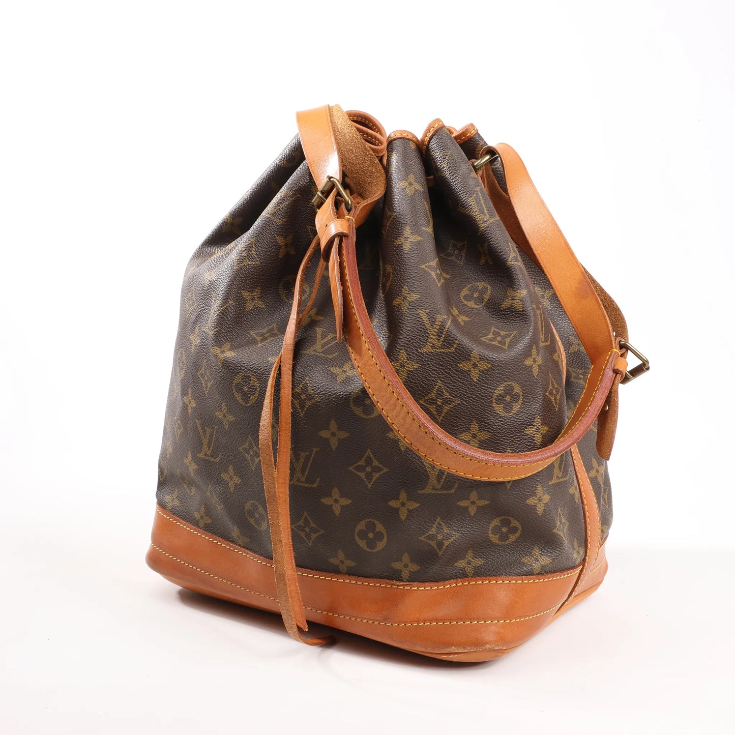 Louis Vuitton Noe Monogram Canvas Shoulder Bag in Brown M42224
