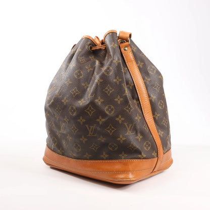 Louis Vuitton Noe Monogram Canvas Shoulder Bag in Brown M42224