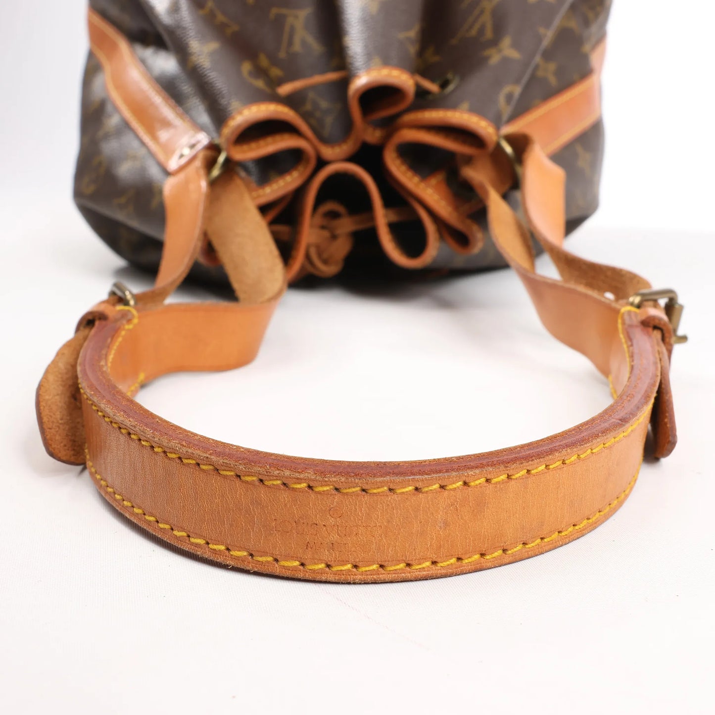 Louis Vuitton Noe Monogram Canvas Shoulder Bag in Brown M42224