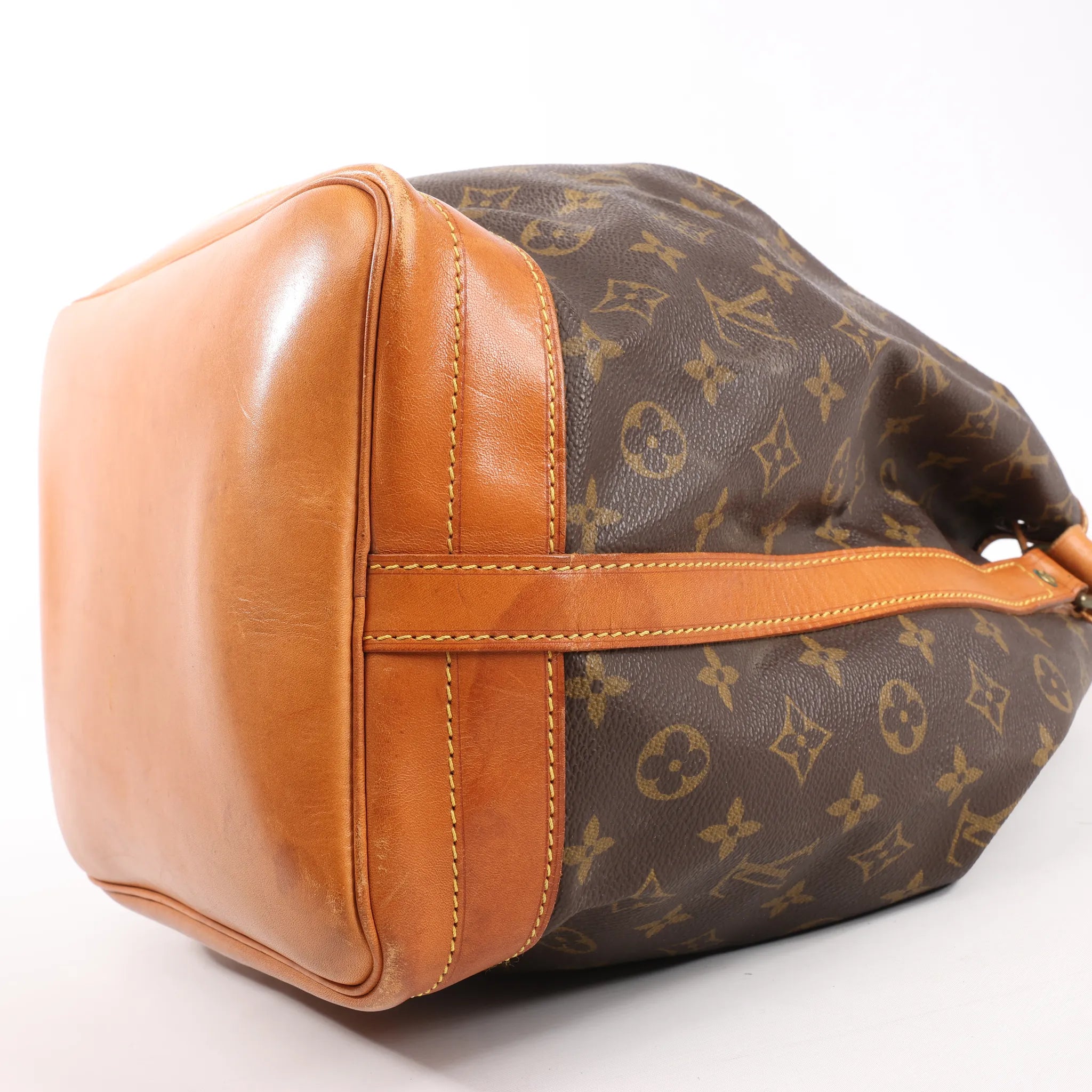 Louis Vuitton Noe Monogram Canvas Shoulder Bag in Brown M42224