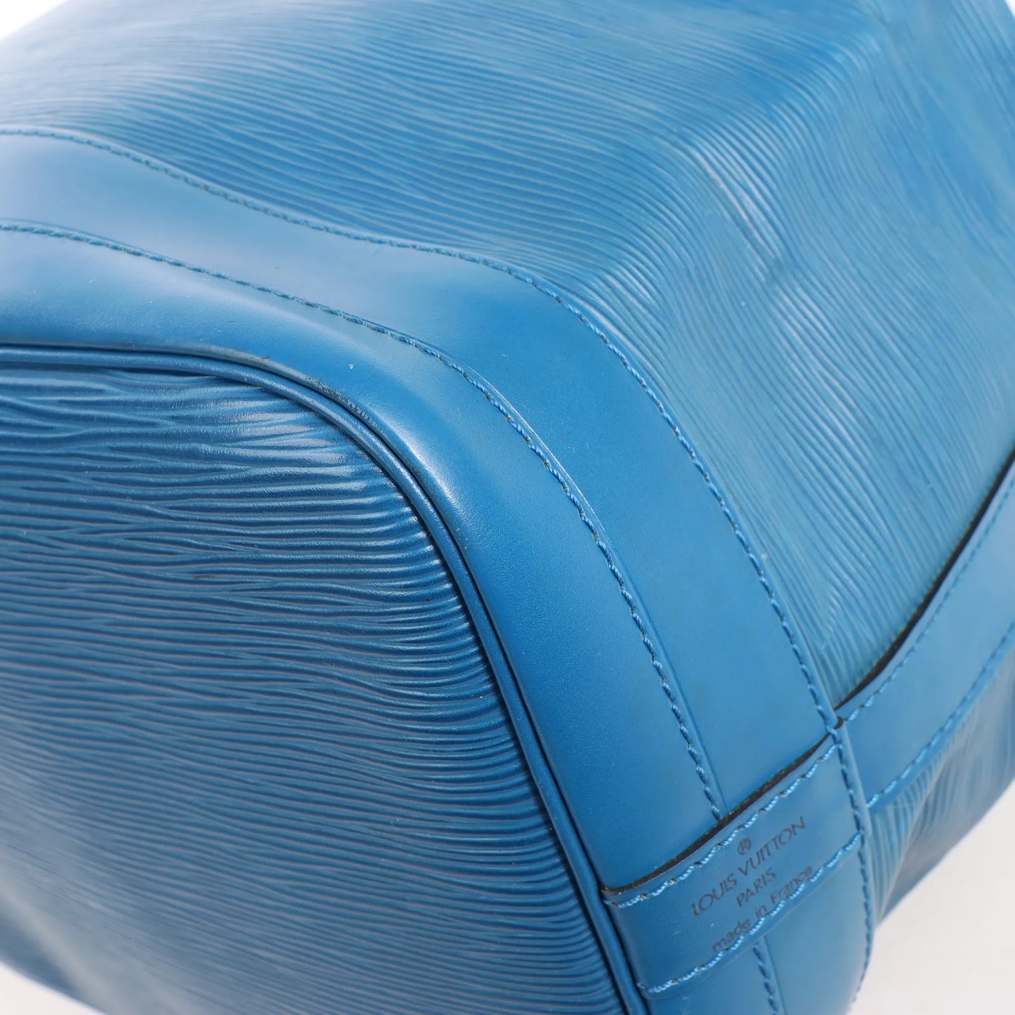 Louis Vuitton Noe Epi Leather Shoulder Bag in Blue