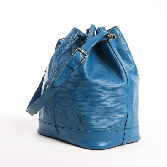 Louis Vuitton Noe Epi Leather Shoulder Bag in Blue