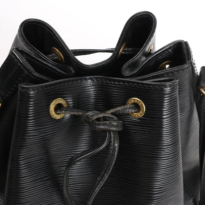 Louis Vuitton Noe Epi Leather Shoulder Bag in Black M59002