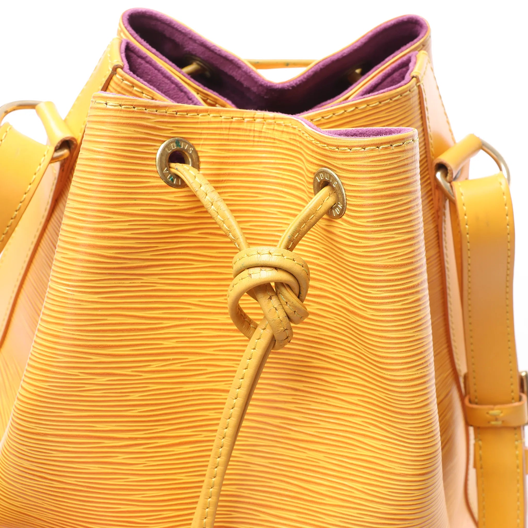 Louis Vuitton Noe Epi Leather Shoulder Bag in Yellow