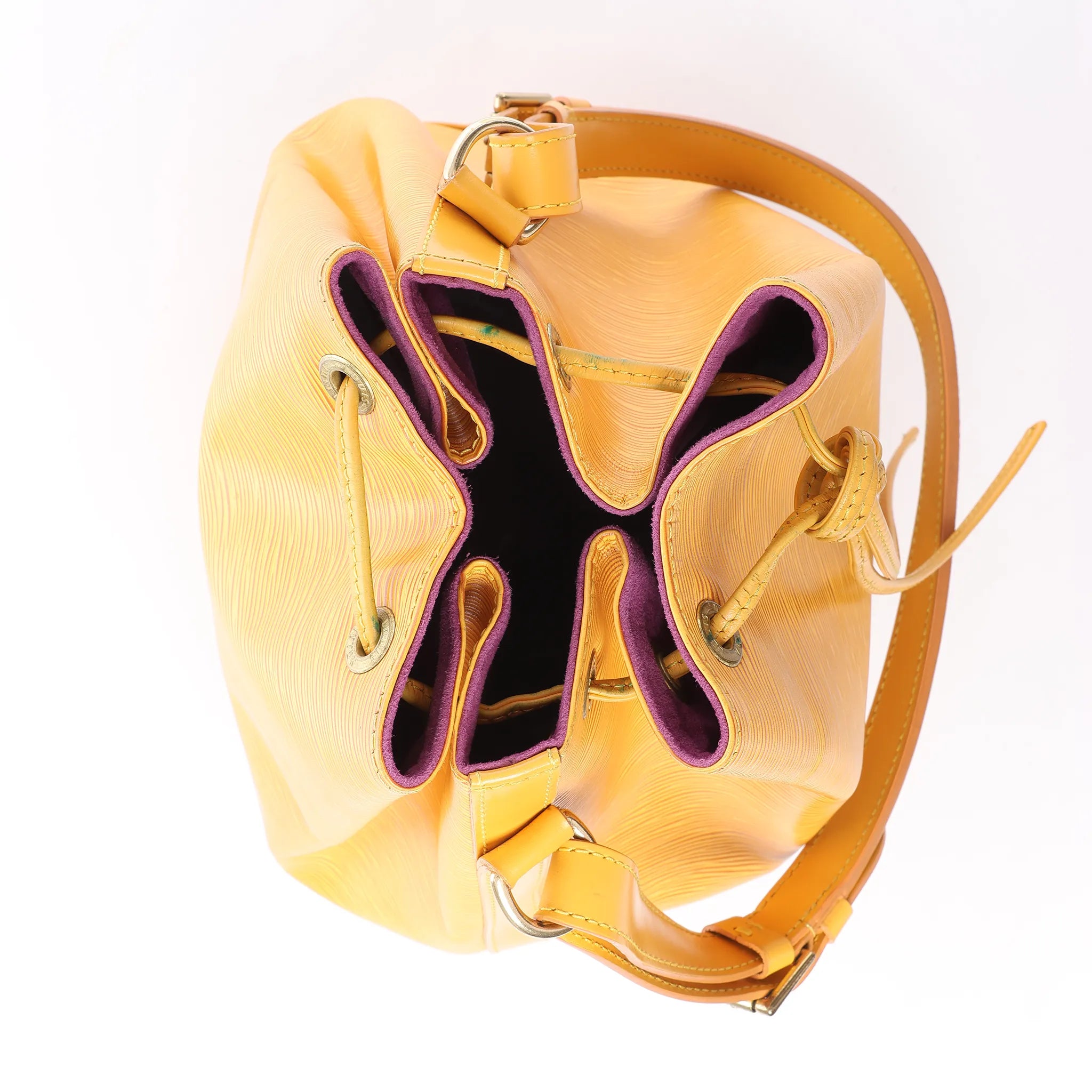 Louis Vuitton Noe Epi Leather Shoulder Bag in Yellow