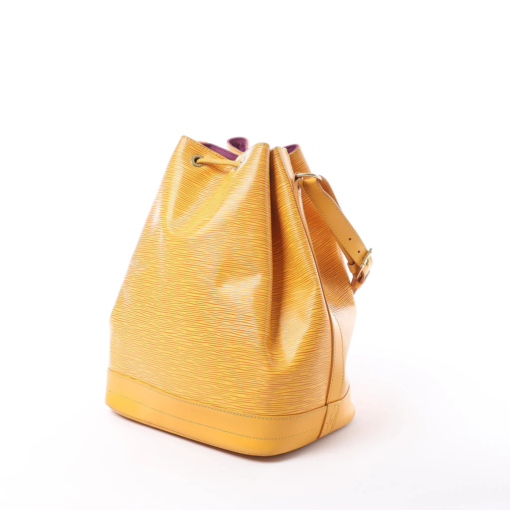 Louis Vuitton Noe Epi Leather Shoulder Bag in Yellow