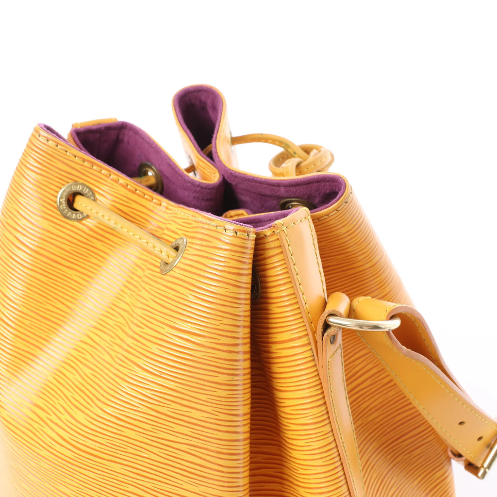 Louis Vuitton Noe Epi Leather Shoulder Bag in Yellow