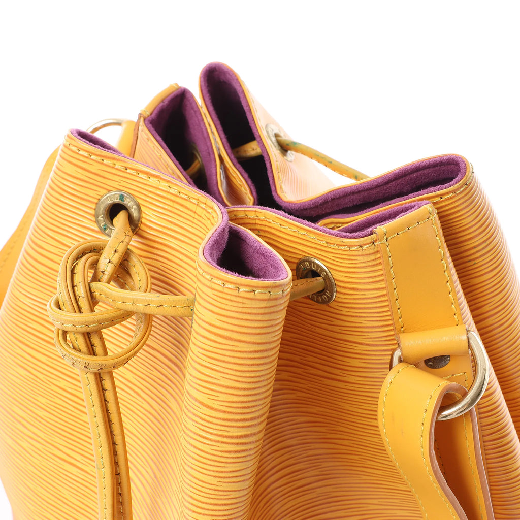 Louis Vuitton Noe Epi Leather Shoulder Bag in Yellow