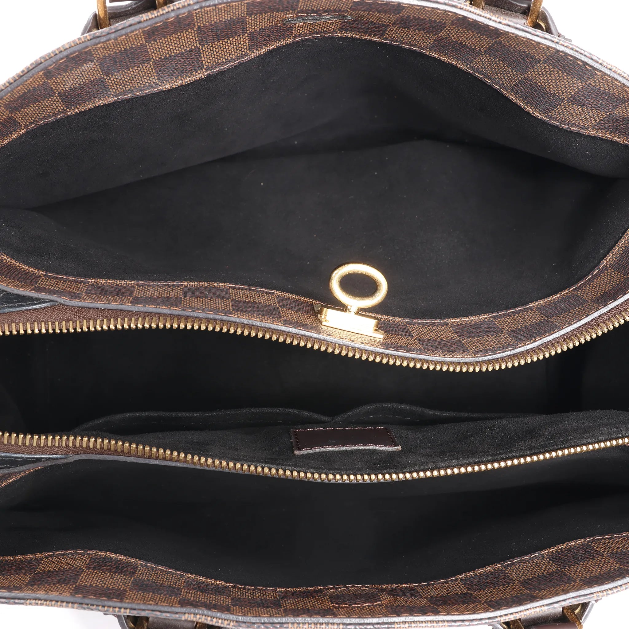 Louis Vuitton Normandy Damier Ebene Handbag in Brown x Black N41487