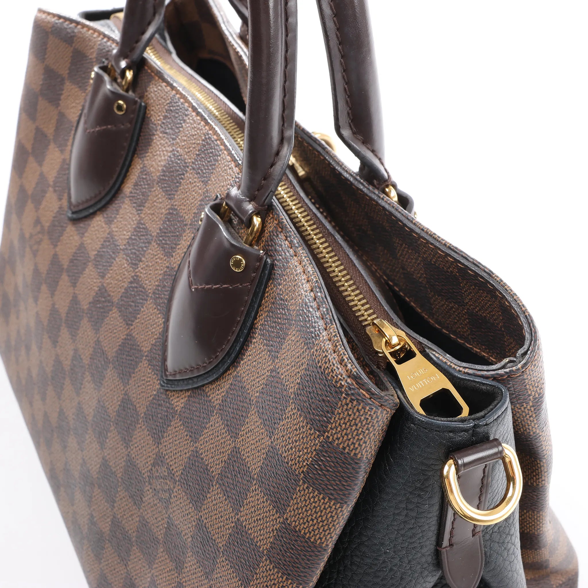 Louis Vuitton Normandy Damier Ebene Handbag in Brown x Black N41487