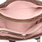 Louis Vuitton Normandy Damier Ebene 2Way Handbag in Brown x Pink N41488
