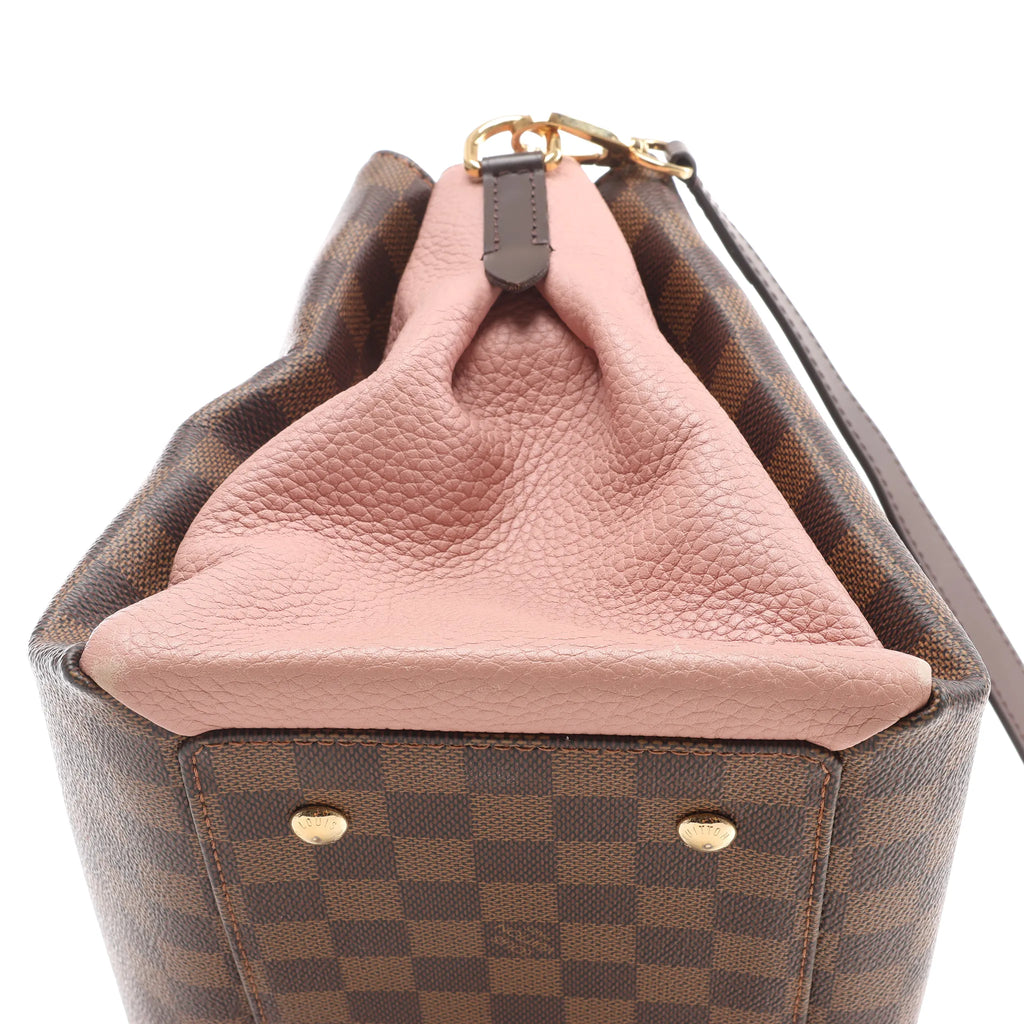 Louis Vuitton Normandy Damier Ebene 2Way Handbag in Brown x Pink N41488