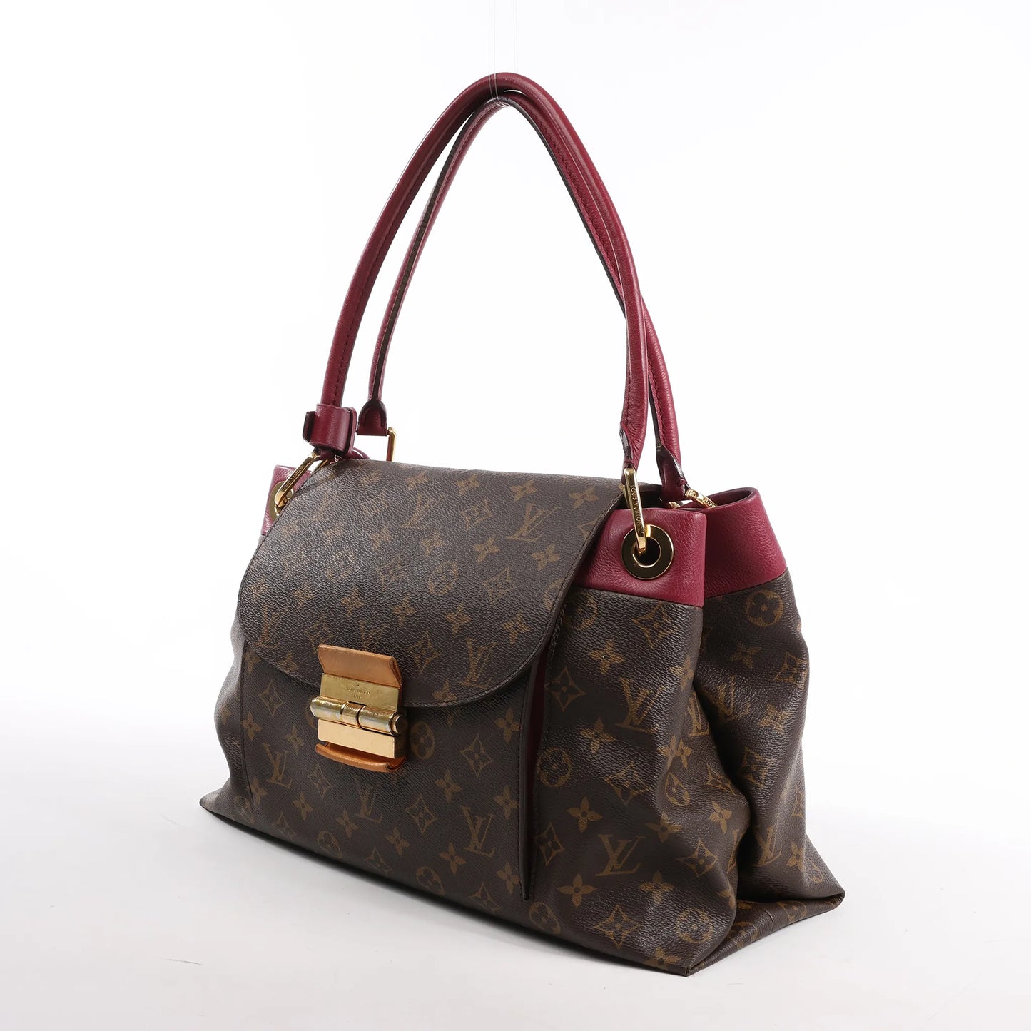Louis Vuitton Monogram Olympe Shoulder Bag in Purple x Brown M41057
