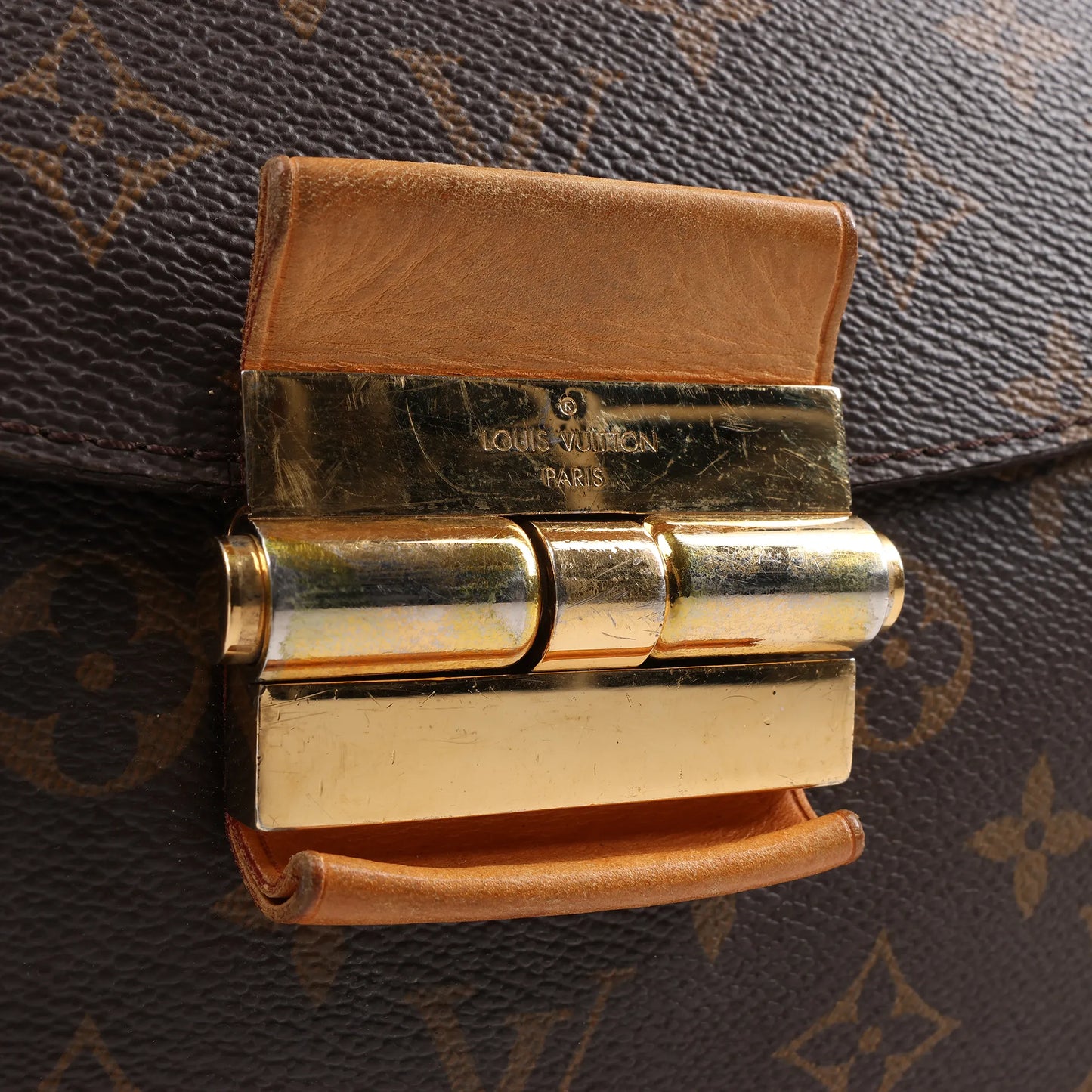 Louis Vuitton Monogram Olympe Shoulder Bag in Purple x Brown M41057