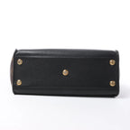 Louis Vuitton On My Side MM Monogram Leather 2Way Handbag in Brown x Black M53823