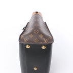 Louis Vuitton On My Side MM Monogram Leather 2Way Handbag in Brown x Black M53823