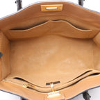 Louis Vuitton On My Side MM Monogram Leather 2Way Handbag in Brown x Black M53823