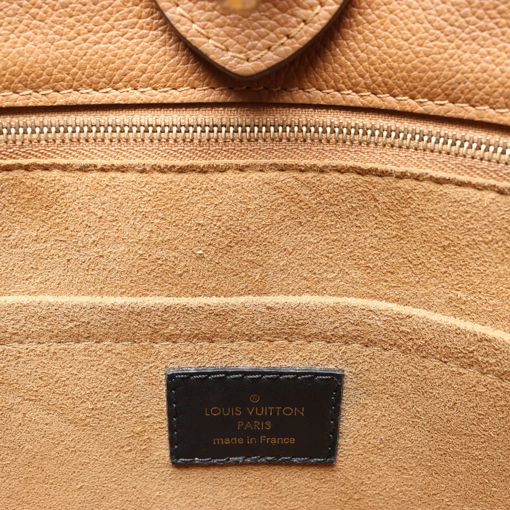 Louis Vuitton On My Side MM Monogram Leather 2Way Handbag in Brown x Black M53823