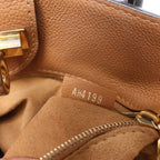 Louis Vuitton On My Side MM Monogram Leather 2Way Handbag in Brown x Black M53823
