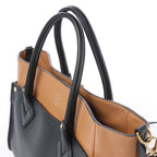 Louis Vuitton On My Side MM Monogram Leather 2Way Handbag in Brown x Black M53823