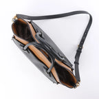 Louis Vuitton On My Side MM Monogram Leather 2Way Handbag in Brown x Black M53823
