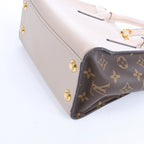 Louis Vuitton On My Side PM Monogram x Leather in Beige×Brown M57729