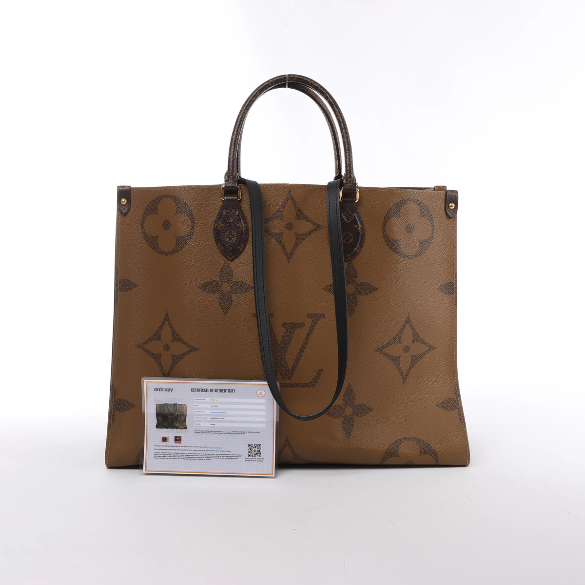 Louis Vuitton Giant Monogram Reverse On the Go MM en marrón M45321