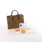 Louis Vuitton Giant Monogram Reverse On the Go MM en marrón M45321